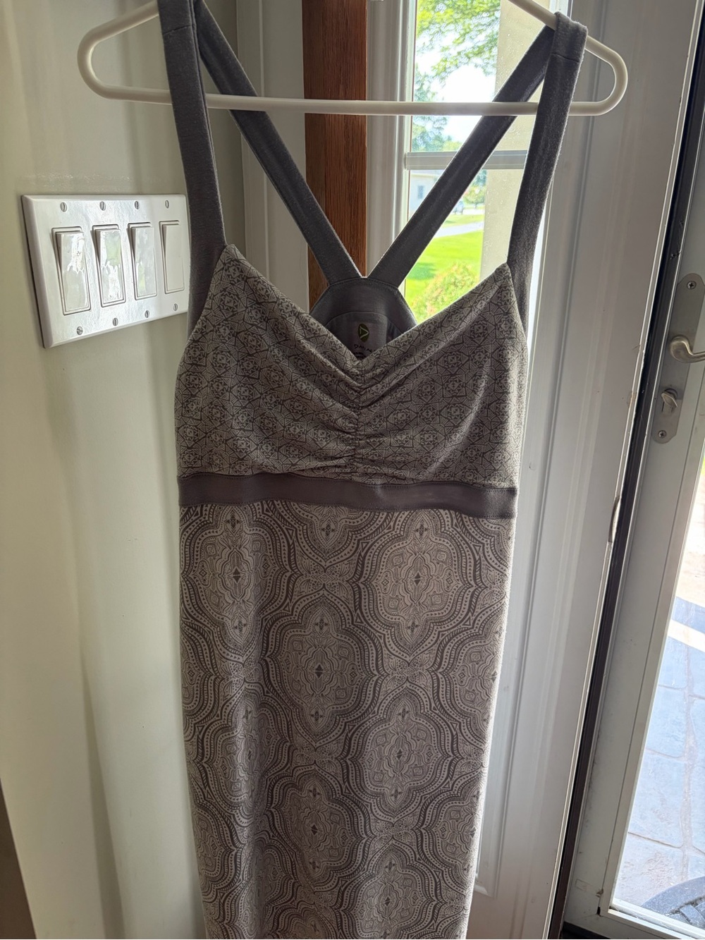 Dakini L Large Women’s Patterned Gray Sport Dress